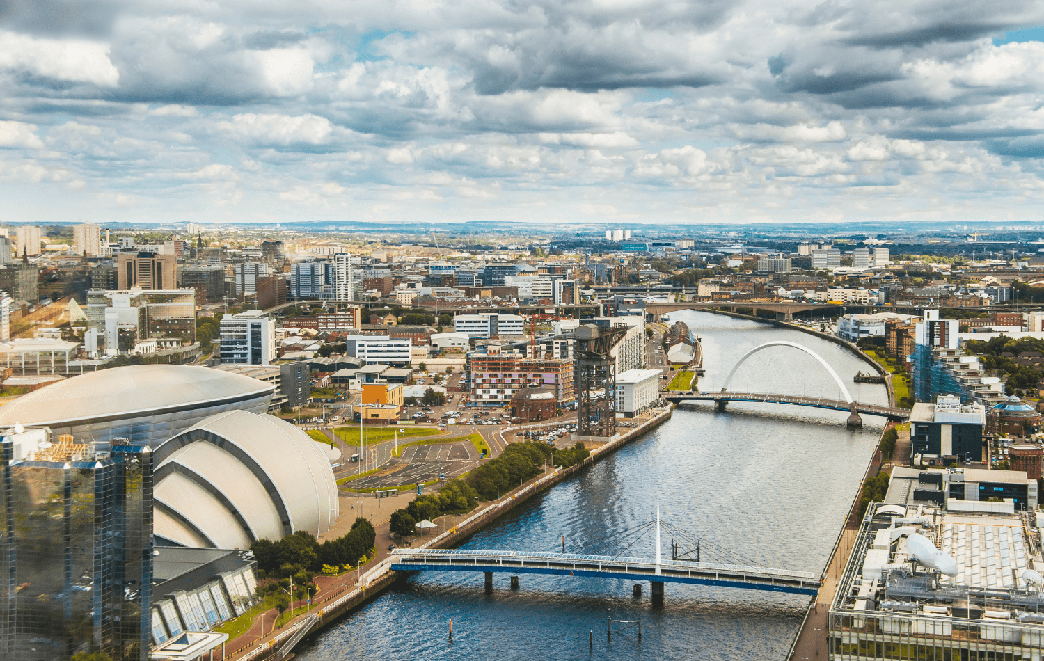 image of glasgow to show areas with the highest rental yields in the UK for 2024